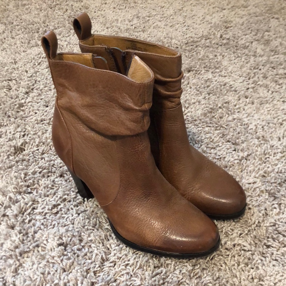 Sofft Cognac Ankle Booties